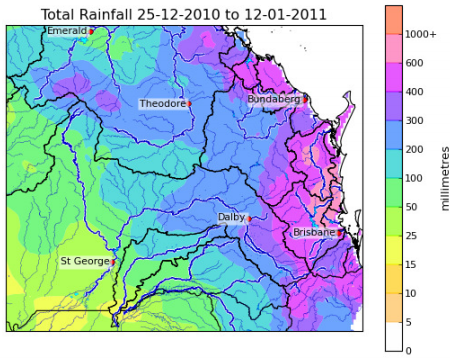 Flood Rainfall - 2010 St George
